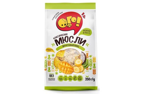 ОГО! Мюсли классические Фруктовый микс 350гр