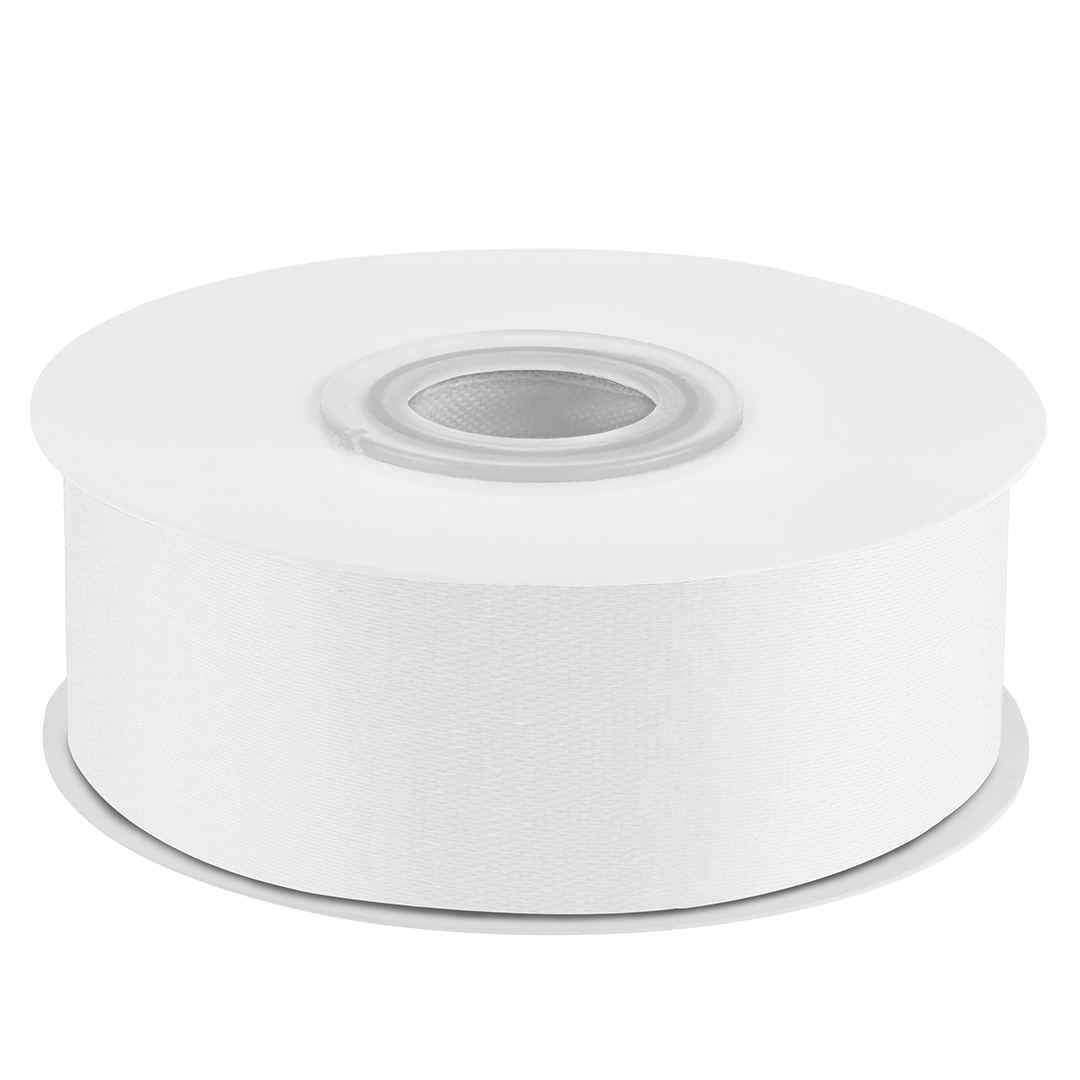 Лента Атласная (2,5см*22,85м) Белый.