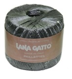 Пряжа Lana Gatto Paillettes 8603 серебро