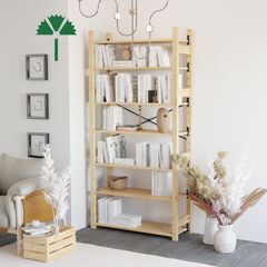 Стеллаж деревянный напольный с 7 полками Икеа ИВАР IVAR 179х89х30 см, стеллаж для хранения книг и игрушек, для цветов на балкон из массива сосны