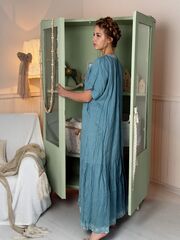 Радонька. Платье льняное макси с вышивкой в этностиле PL-422604