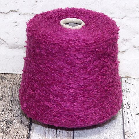 Кидмохер-букле PURA LANA ITALIA / AMELIA 180 фуксия