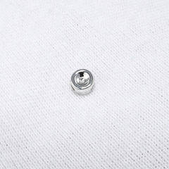 Подвеска круглая из белого золота 585 пр с бриллиантом