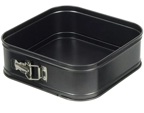 Металлическая КВАДРАТНАЯ форма для выпечки разъемные с дном 28 см