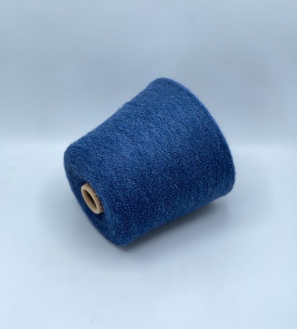 Бобинная пряжа, Baby b15, 1450м. 80% Беби альпака, 20% Нейлон, Синий,неоднотонный(122/369), 37437