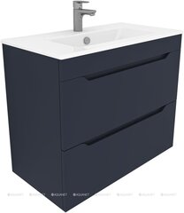 Aquanet 332507 Тумба с раковиной Практика 80 2 ящ. цв.маренго (332507) фото