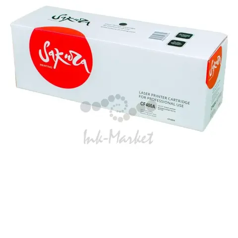 Картридж Sakura CF400A (201A) для HP LJ M252n, LJ M252dn, MFP-277dw, MFP-277n, черный, 1500 к.