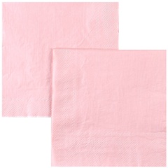 Салфетка Пастель розовая 33см 12шт