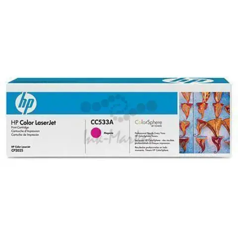 Картридж HP CC533A magenta - тонер-картридж для HP Color LaserJet CM2320, CM2320fxi, CM2320nf, CP2025, CP2025dn, CP2025n (пурпурный, 2800 стр.)