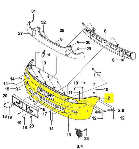БАМПЕР ПЕРЕДНИЙ MATIZ SAT (С ЗАГЛУШКОЙ)