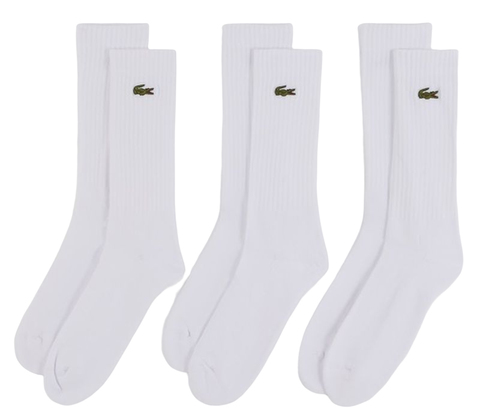 Теннисные носки Lacoste Sport High Cut Socks 3P - white/white/white