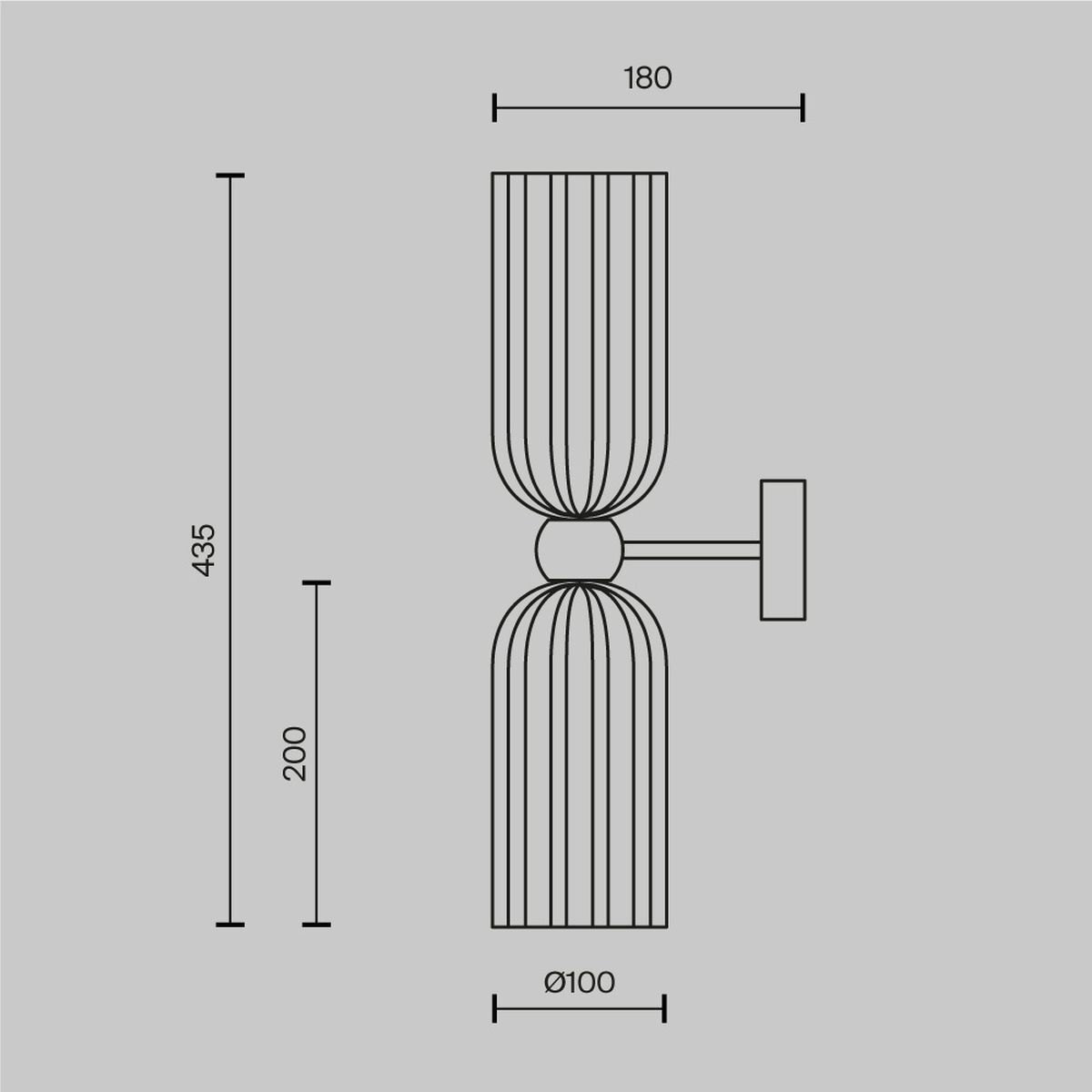 Настенный светильник Maytoni Antic MOD302WL-02CG