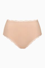Трусы высокие с кружевом LISCA EVERYDAY 022351 | Персиковый
