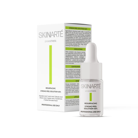 IS SKINARTÉ RESURFACING Пилинг с миндальной, молочной, салициловой, бионовой и азелаиновой кислотами 40% + глутатион 5 мл.