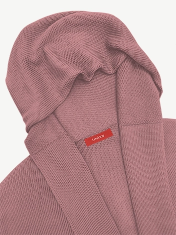 Кардиган с капюшоном из мягкой шерсти