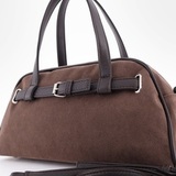 Сумка Саломея 361 эко-замша шоколад