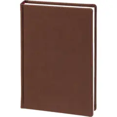 Ежедневник датированный 2026 А5+ VELVET Коричневый 3-123/03