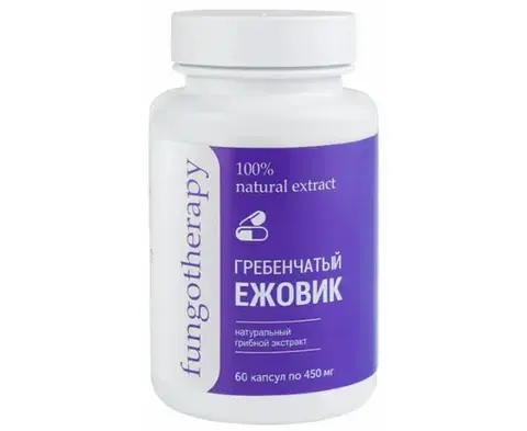Экстракт Ежовика Гребенчатого, 60 капсул по 450 мг., Алфит Плюс