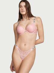 VERY SEXY КРУЖЕВНЫЕ БРАЗИЛИАНА С СТРАЗАМИ ЛОГО