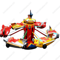 Электрическая Аттракцион карусель «Самолетики», 6×6×3 м