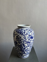 Ваза "Шинуазри Blue" (керамика), D19xH30 см