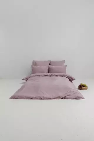 Постельное белье 1.5 спальное Luxberry Soft Silk Sateen сиреневое