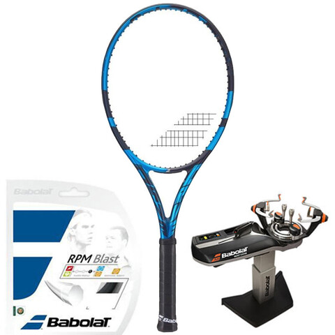 Ракетка теннисная Babolat Pure Drive Tour - blue + струны + натяжка