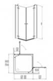 Душевой угол RADAWAY Almatea KDD 100 32172-01-01N