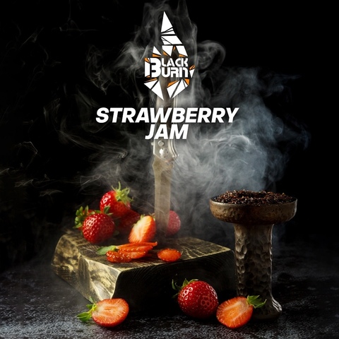 Табак Burn Black Strawberry Jam (Клубничное варенье) 100 г