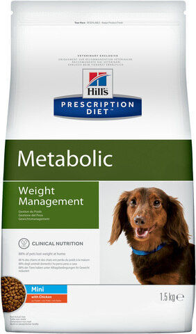 купить хиллс диетический Hill's™ Prescription Diet™ Metabolic Mini Weight Management сухой корм для собак, диетический рацион для коррекции веса