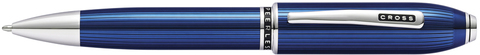 Ручка шариковая Cross Peerless Translucent Quartz Blue Engraved Lacquer ( AT0702-14 )