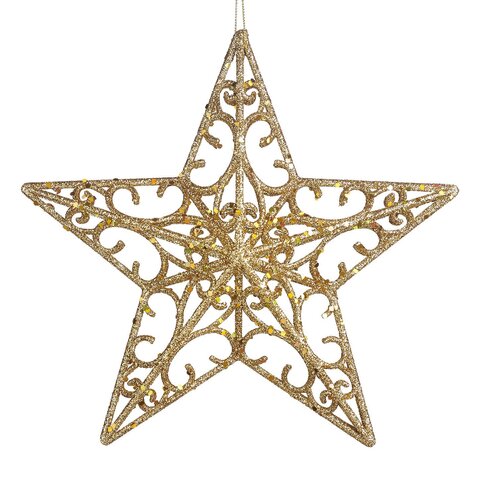 Елочная игрушка Открытая звездочка 23см Goodwill M&G золотая