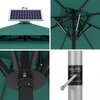 Зонт профессиональный Tagliamento Atlantic Solar, антрацит, бежевый