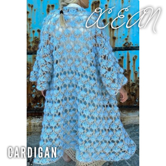 Видео мастер-класс по вязанию кардигана крючком "Ocean"