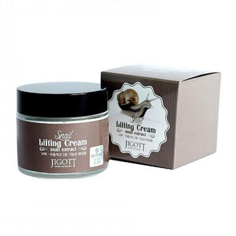 Jigott Snail Lifting Cream - Подтягивающий крем с экстрактом слизи улитки