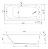 Cezares Передняя панель для акриловой ванны ECO-120-SCR-W37