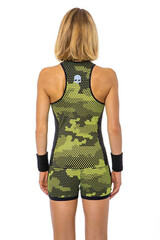 Топ теннисный Hydrogen Tech Camo Tank Top - camo fluo yellow/black