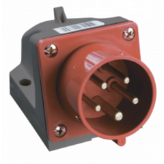 ИЭК Вилка стац. ССИ-515 16А-6ч/380-415В 3P+PE+N IP44 IEK  PSR52-016-5