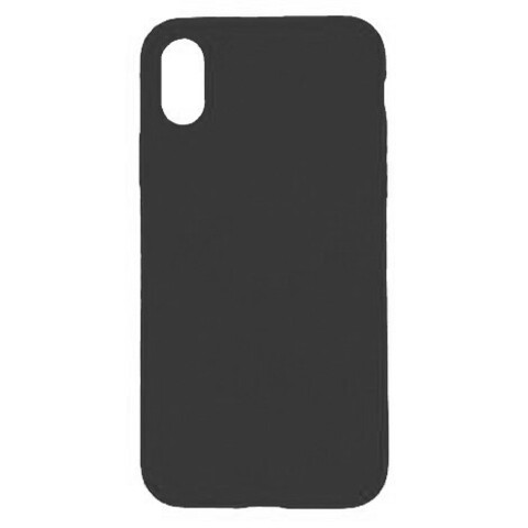 Силиконовый чехол Silicon Case WS для iPhone X, Xs (Черный)