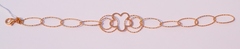 Ромашка (серебряный браслет с позолотой)