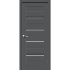 Купить Межкомнатная дверь ПЭТ Браво-28 Stormy Silk стекло белое