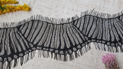 Французское кружево, ш. 7 см, чёрный