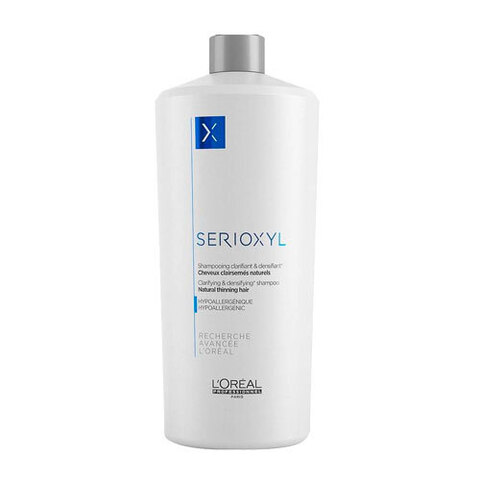 L’Oreal Professionnel Serioxyl Shampoo - Очищающий шампунь для натуральных, склонных к истончению волос