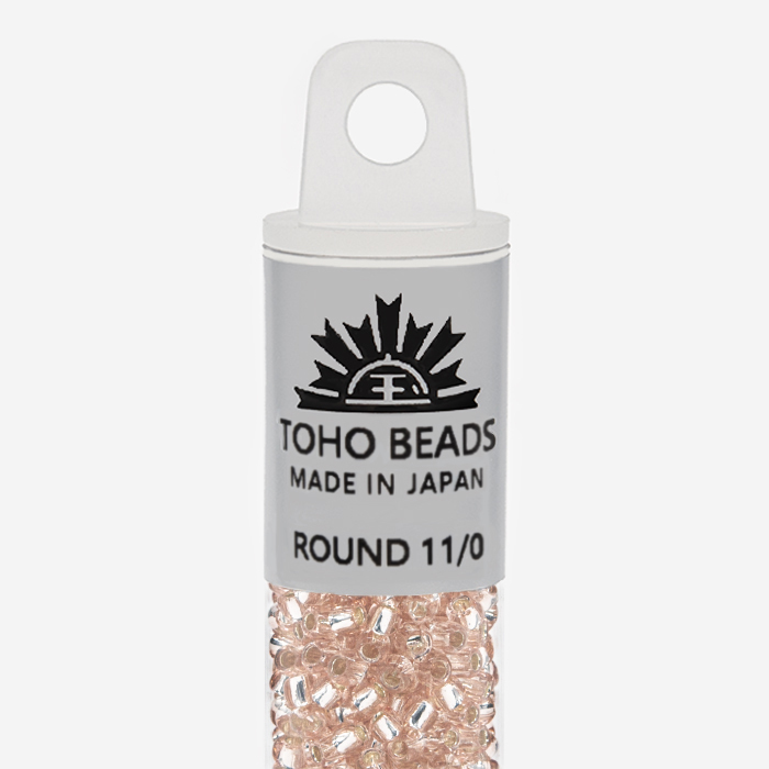 Японский бисер TOHO Round 11/0 (№31), с внутренним серебрением, прозрачный