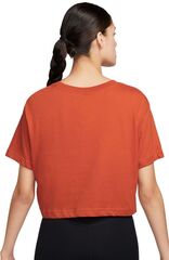 Женская теннисная футболка Nike Court Dri-Fit Heritage Crop Top - rust factor