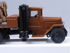 UralZIS-352L gas generator Timber trailer with wood LOMO-AVM 1:43