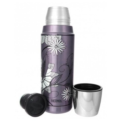 Термос со стальной колбой THERMOS Heritage Purple Flower H2000A6PF, 480 ml