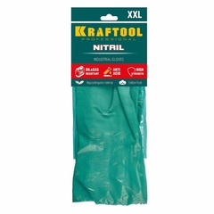 KRAFTOOL NITRIL, XL, нитриловые индустриальные, маслобензостойкие перчатки (11280-XL)