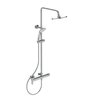 Ideal Standart BC525AA IDEALRAIN CERAFINE O Душевая система в комплекте с настенным смесителем для ванны/душа (картридж 38мм FirmaFlow CLICK & HWTC), литой излив, металлическая рукоятка, 3-функциональный керамический переключатель, поворот рукоятки 3
