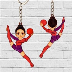 Брелок  гимнастка с мячом (VERBA SPORT)